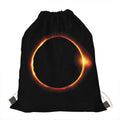Total Solar Eclipse Print Drawstring Bag