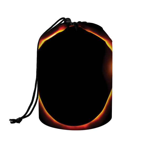 Total Solar Eclipse Print Drawstring Makeup Bag
