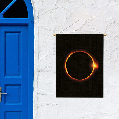 Total Solar Eclipse Print Garden Flag