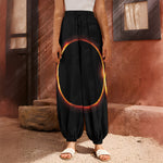 Total Solar Eclipse Print Harem Pants