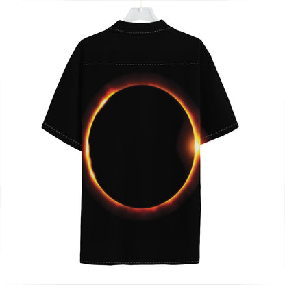 Total Solar Eclipse Print Hawaiian Shirt