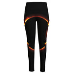 Total Solar Eclipse Print High-Waisted Pocket Leggings