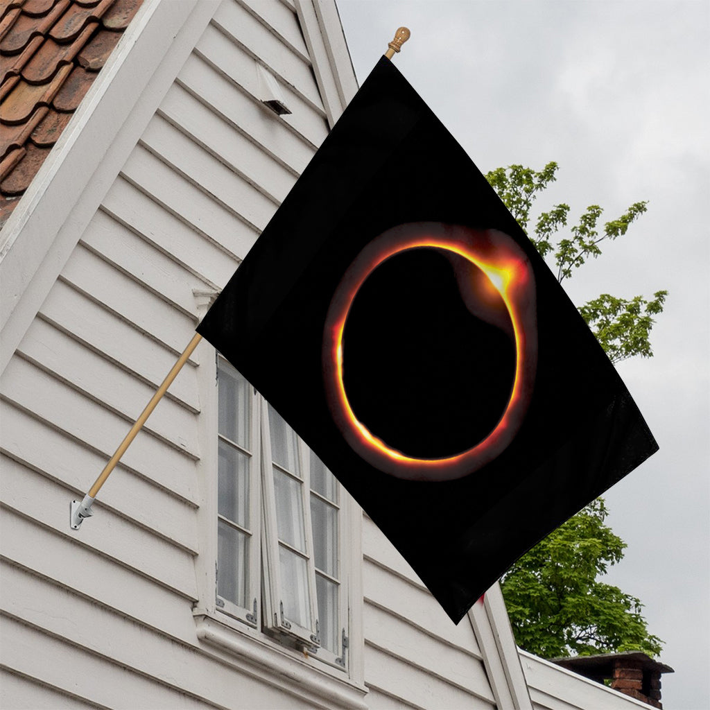 Total Solar Eclipse Print House Flag