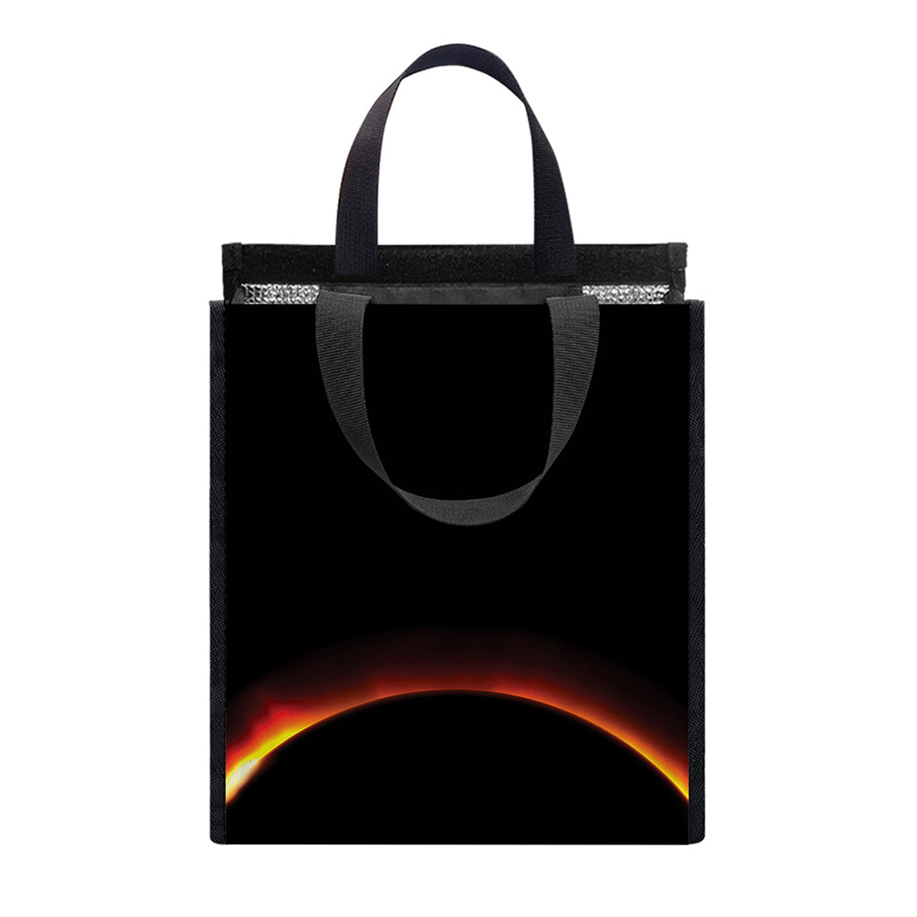 Total Solar Eclipse Print Insulated Lunch Tote