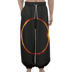 Total Solar Eclipse Print Lantern Pants