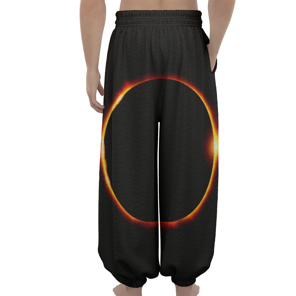 Total Solar Eclipse Print Lantern Pants