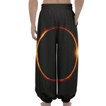 Total Solar Eclipse Print Lantern Pants