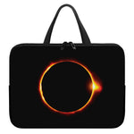 Total Solar Eclipse Print Laptop Sleeve With Handle