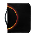 Total Solar Eclipse Print Leather Bible Cover