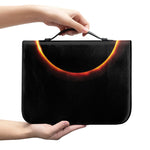 Total Solar Eclipse Print Leather Bible Cover