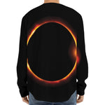 Total Solar Eclipse Print Long Sleeve Baseball Jersey