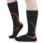 Total Solar Eclipse Print Long Socks