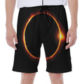 Total Solar Eclipse Print Men's Beach Shorts