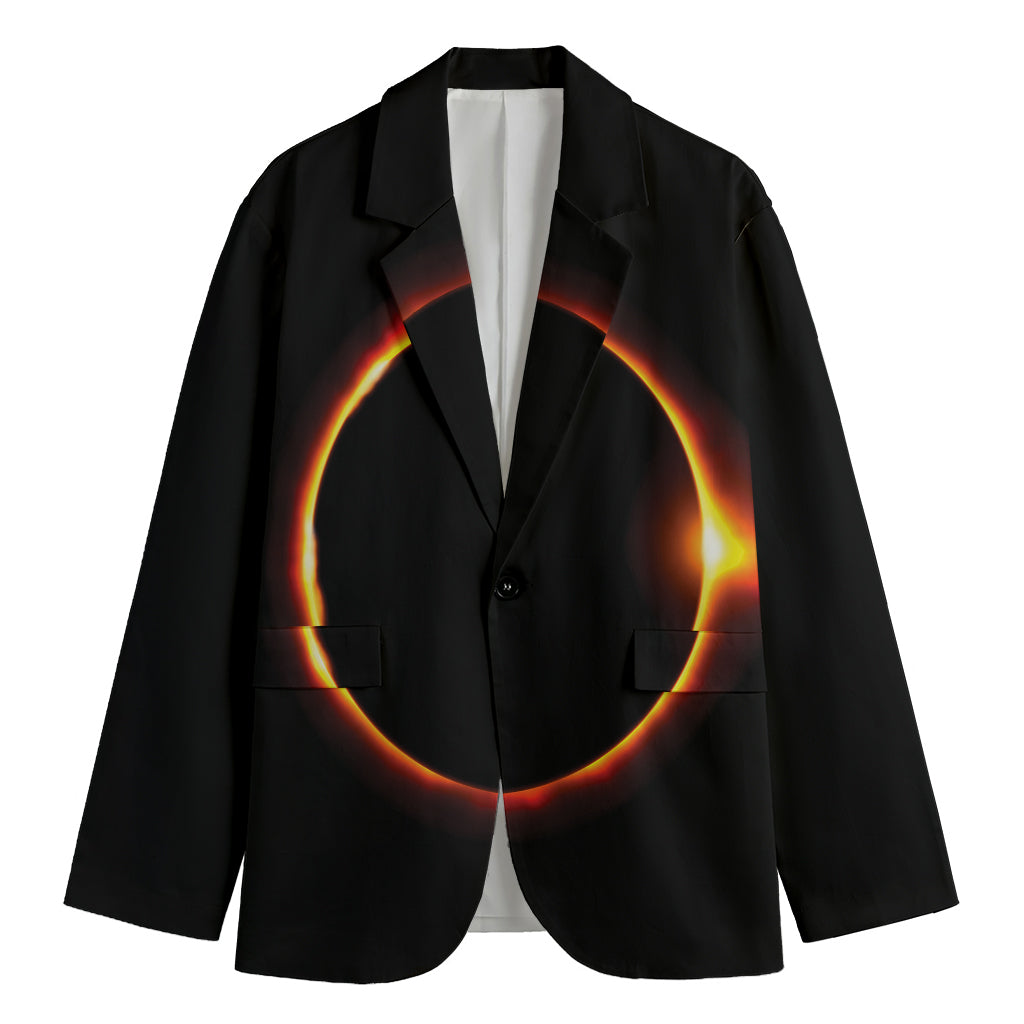 Total Solar Eclipse Print Men's Blazer