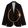 Total Solar Eclipse Print Men's Cotton Blazer