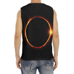 Total Solar Eclipse Print Men's Fitness Tank Top