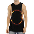 Total Solar Eclipse Print Men's Muscle Tank Top