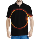 Total Solar Eclipse Print Men's Polo Shirt