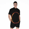 Total Solar Eclipse Print Men's Romper