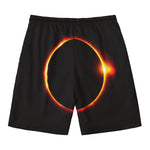 Total Solar Eclipse Print Men's Swim Trunks