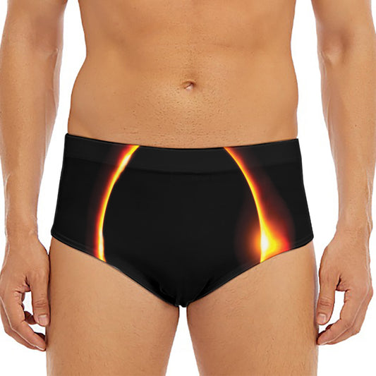 Total Solar Eclipse Print Men's Triangle Swim Briefs