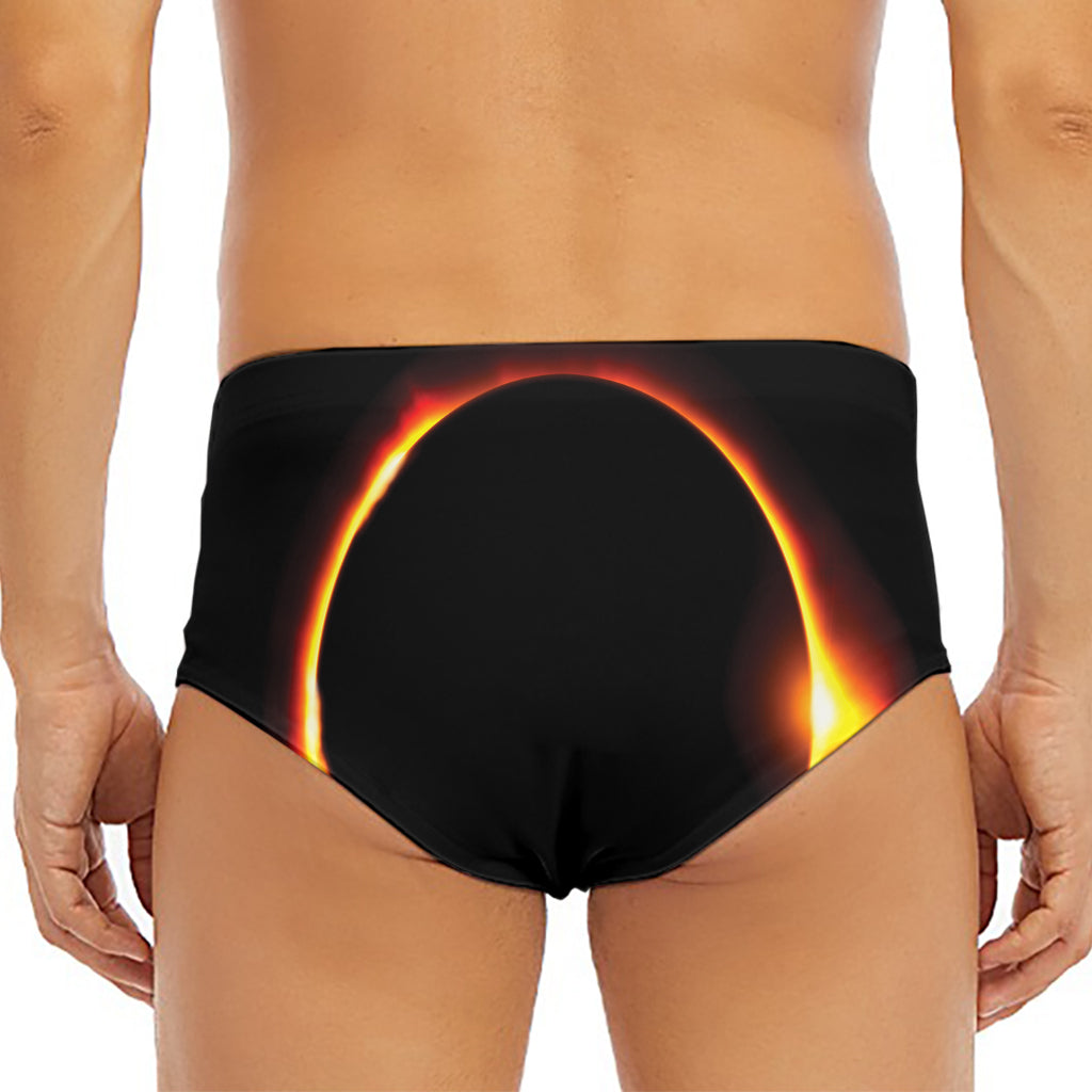 Total Solar Eclipse Print Men's Triangle Swim Briefs