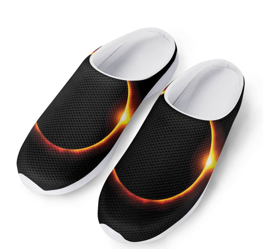 Total Solar Eclipse Print Mesh Casual Shoes