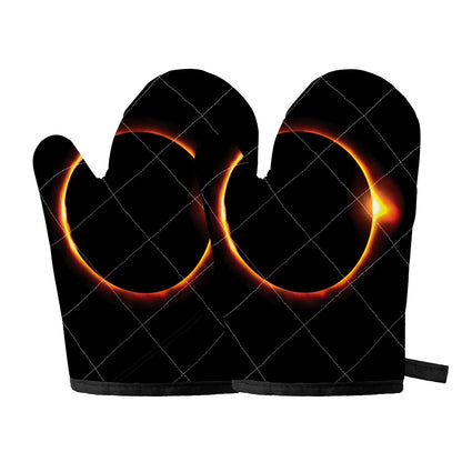 Total Solar Eclipse Print Oven Mitts