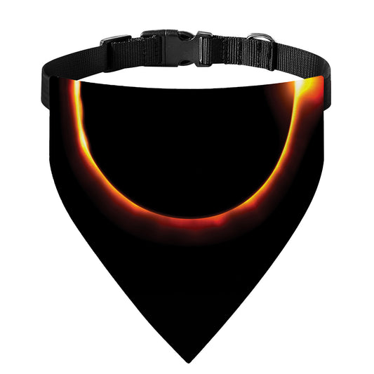 Total Solar Eclipse Print Over The Collar Dog Bandana
