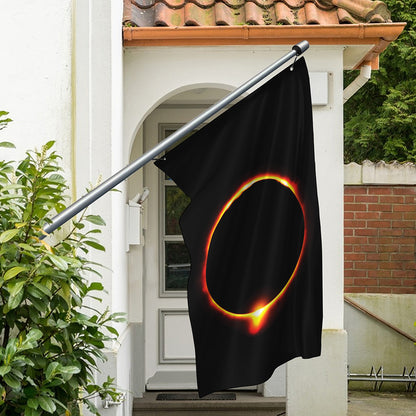 Total Solar Eclipse Print Polyester Flag
