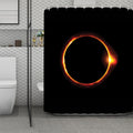 Total Solar Eclipse Print Polyester Shower Curtain