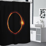 Total Solar Eclipse Print Premium Shower Curtain