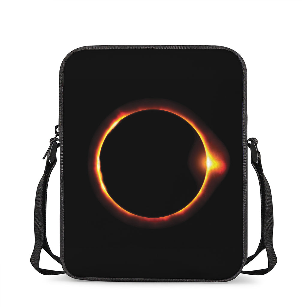 Total Solar Eclipse Print Rectangular Crossbody Bag