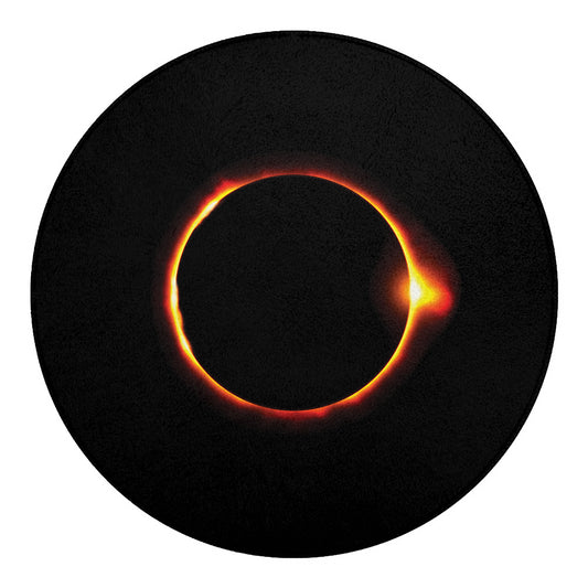 Total Solar Eclipse Print Round Blanket
