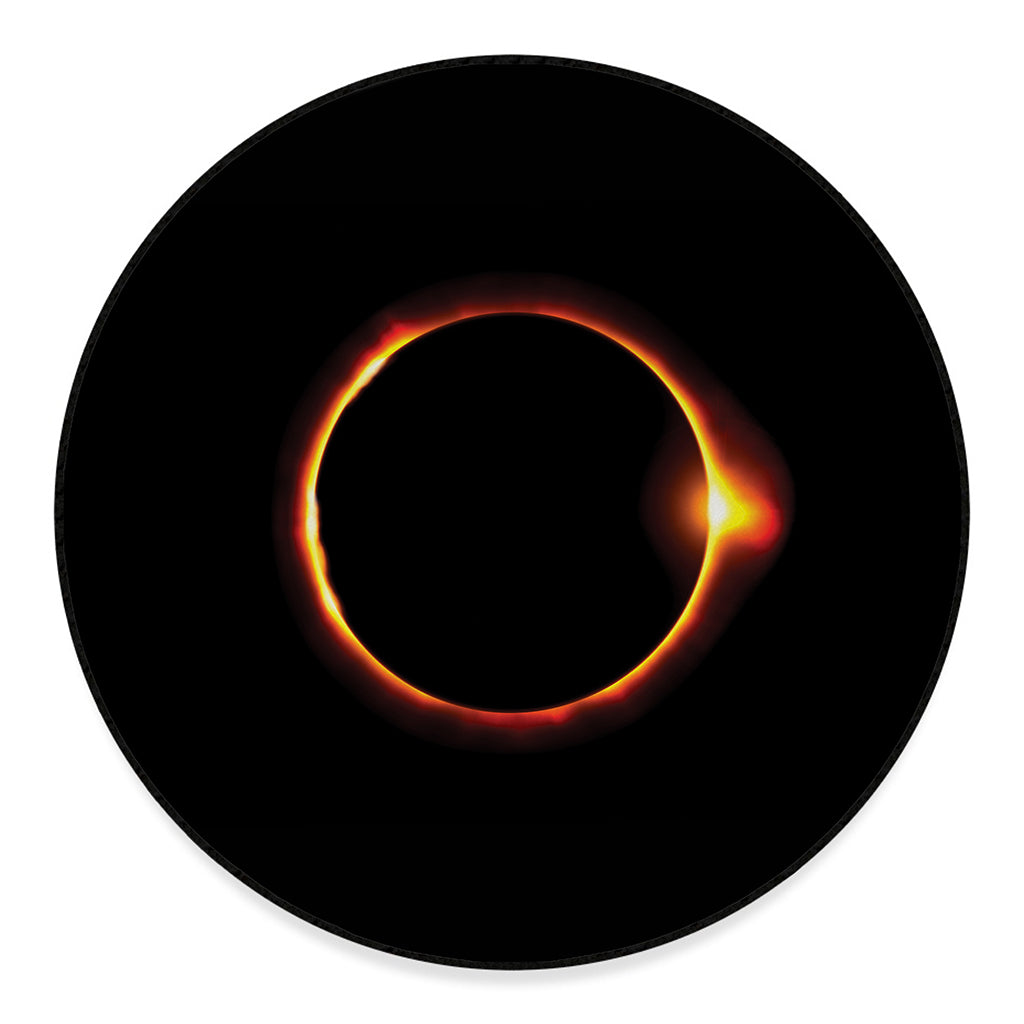 Total Solar Eclipse Print Round Floor Mat