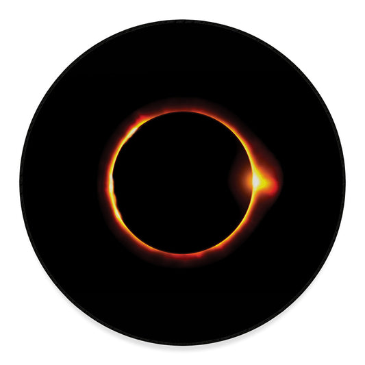 Total Solar Eclipse Print Round Floor Mat