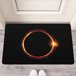 Total Solar Eclipse Print Rubber Doormat