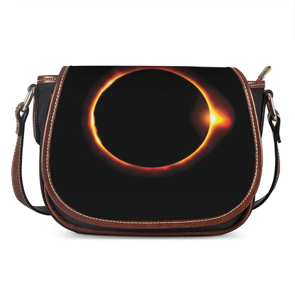 Total Solar Eclipse Print Saddle Bag