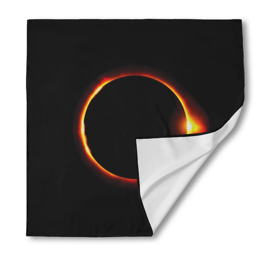 Total Solar Eclipse Print Silk Bandana