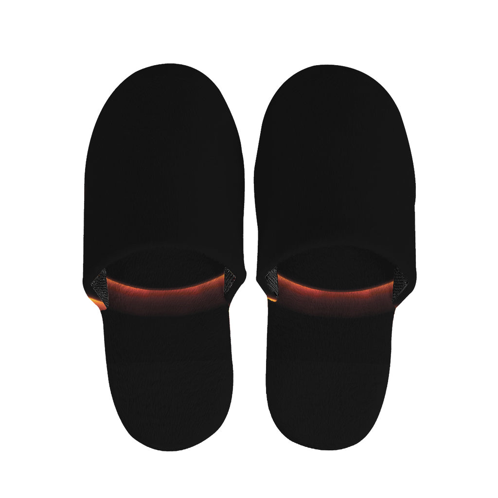 Total Solar Eclipse Print Slippers
