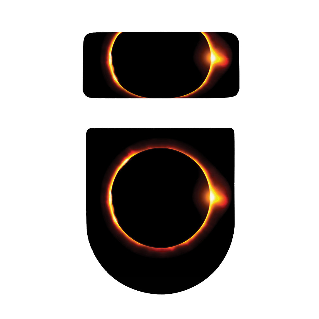 Total Solar Eclipse Print Toilet Lid And Tank Cover Set