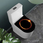 Total Solar Eclipse Print Toilet Lid Cover
