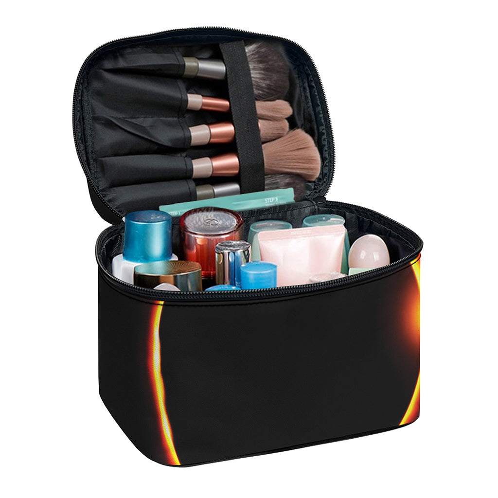 Total Solar Eclipse Print Travel Makeup Bag