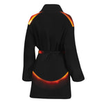 Total Solar Eclipse Print Women's Bathrobe