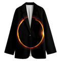 Total Solar Eclipse Print Women's Blazer