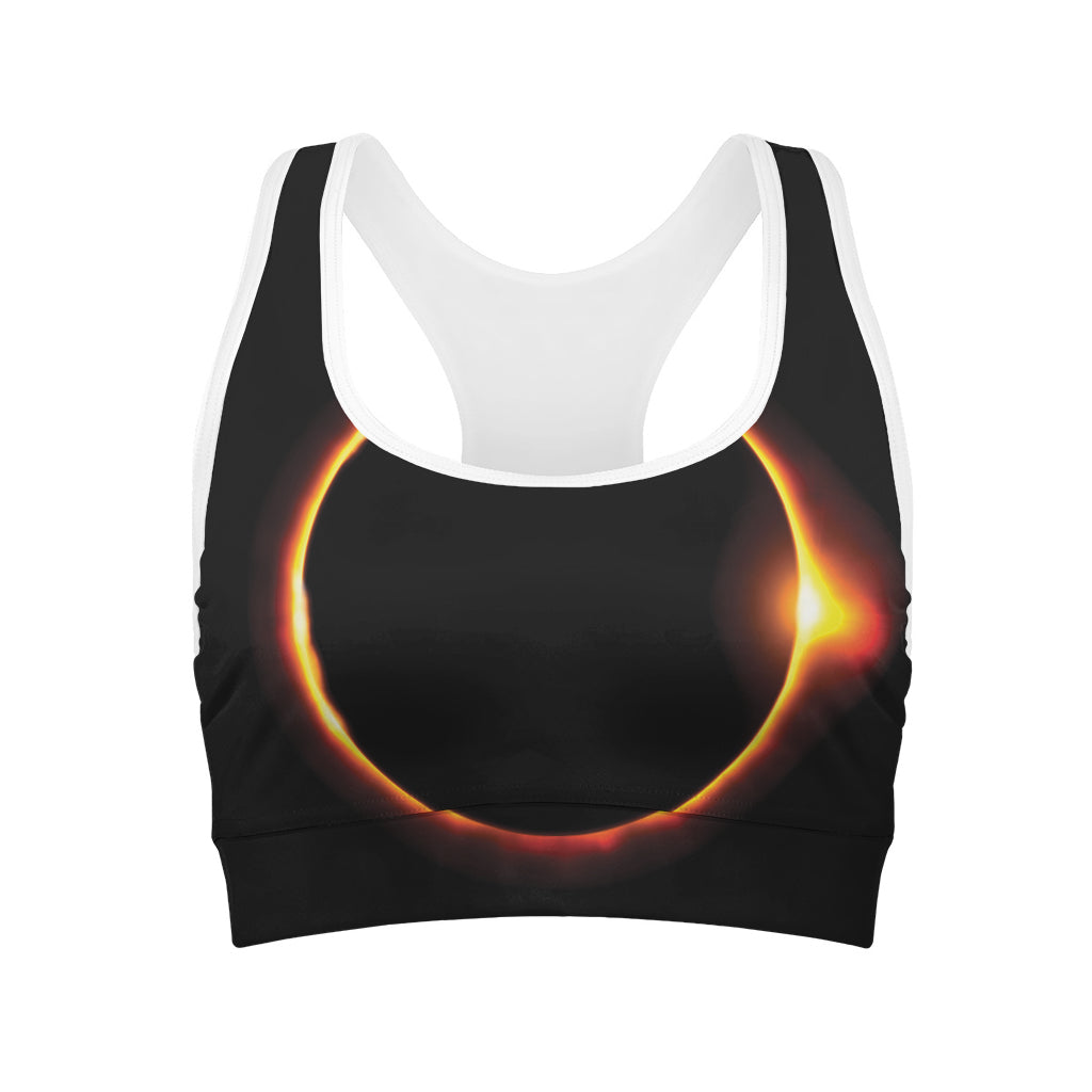 Total Solar Eclipse Print Women's Sports Bra