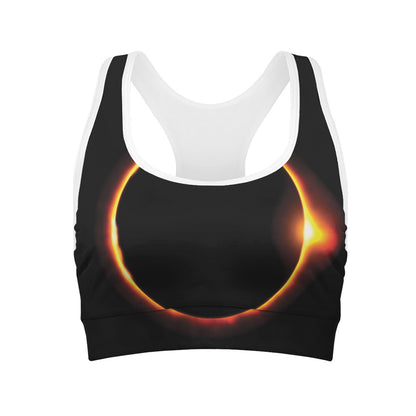 Total Solar Eclipse Print Women's Sports Bra
