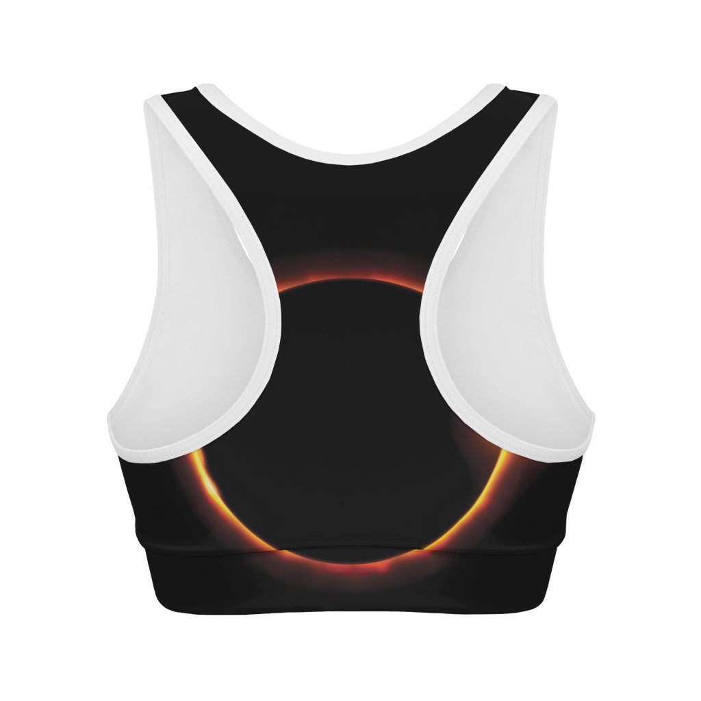 Total Solar Eclipse Print Women's Sports Bra