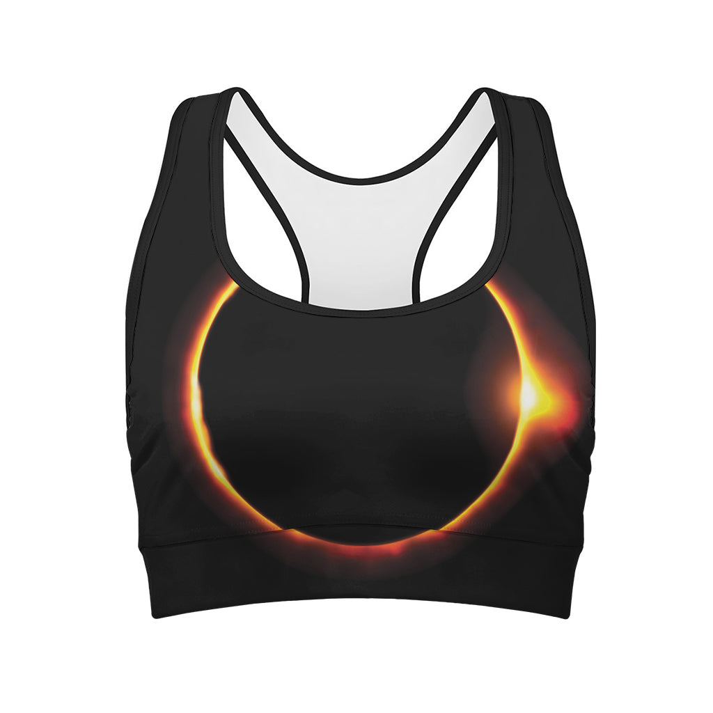 Total Solar Eclipse Print Women's Sports Bra