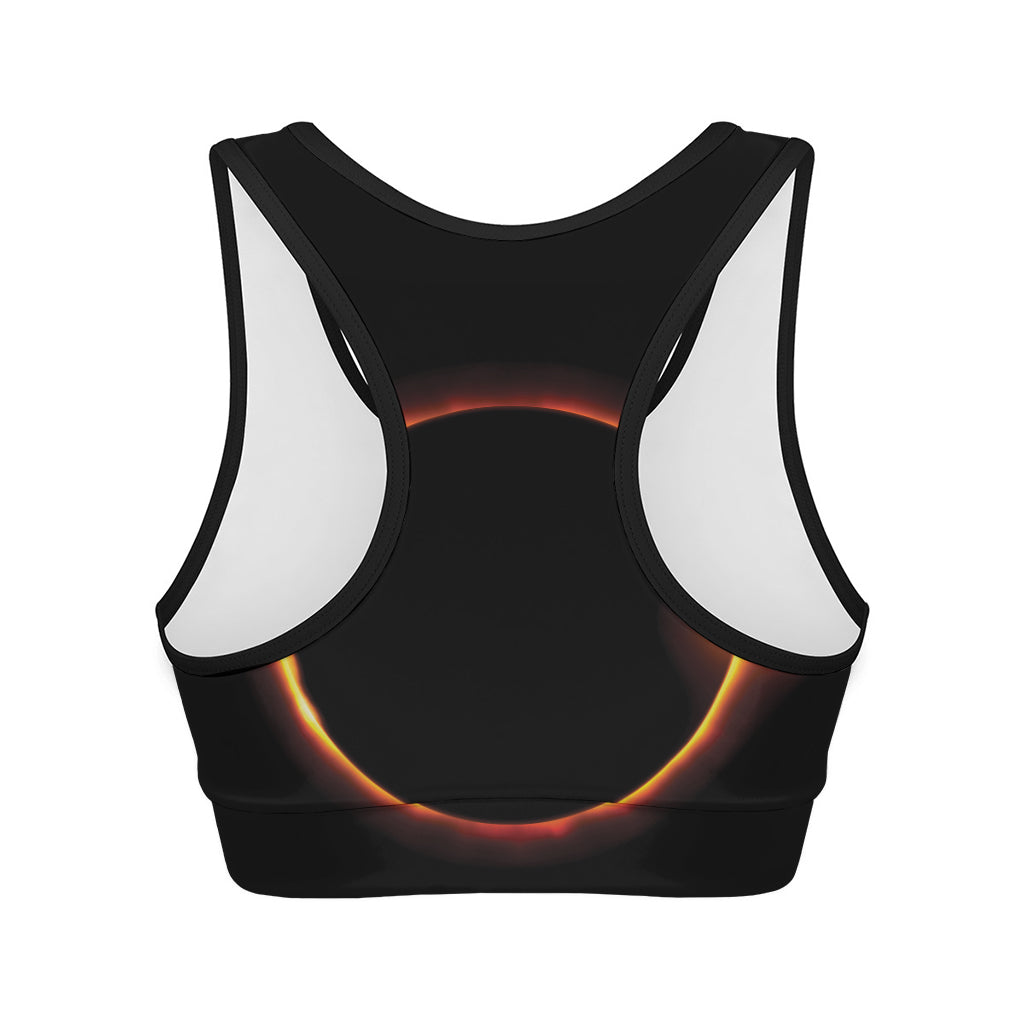 Total Solar Eclipse Print Women's Sports Bra